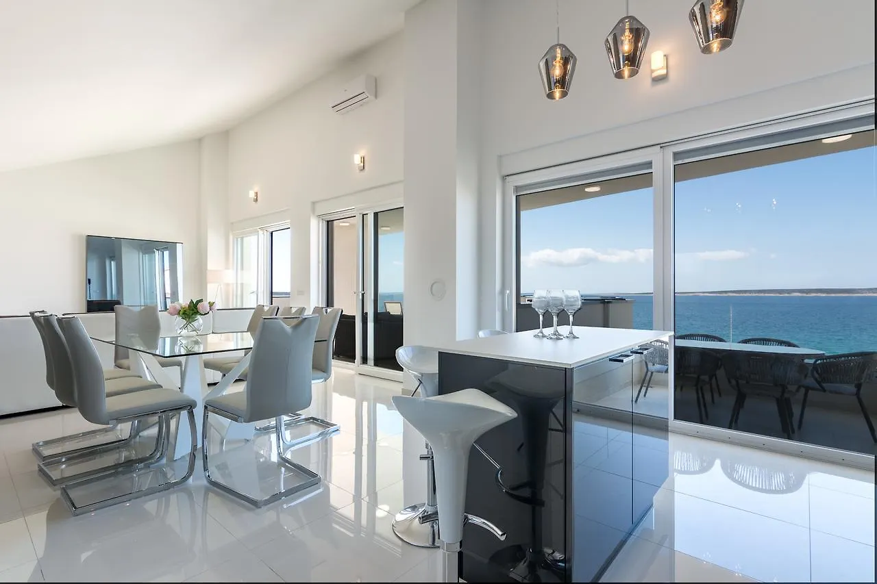 Breathtaking Sea View Luxury Penthouse Apartment Mandre Croatia