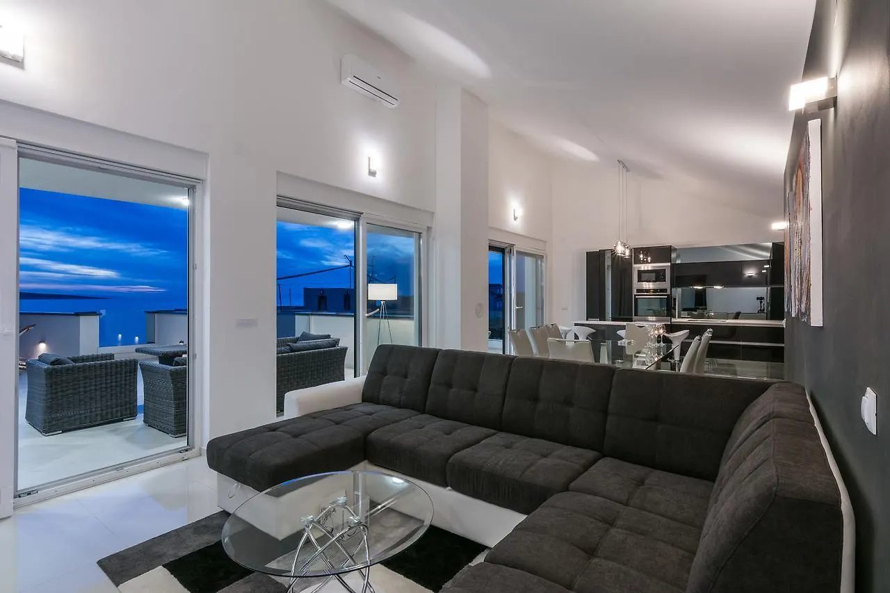 Breathtaking Sea View Luxury Penthouse Apartment Mandre Croatia